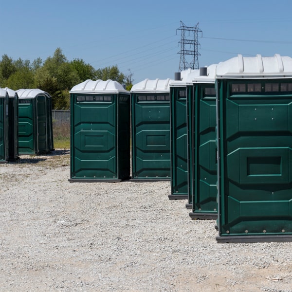 how are the event porta potties maintained and cleaned during the event